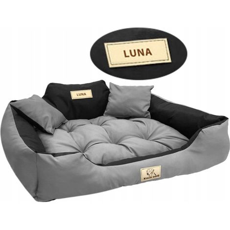 Cuccia/Divano/Box per cani e gatti con nome, taglia XXL, 130x105 cm, vari colori.