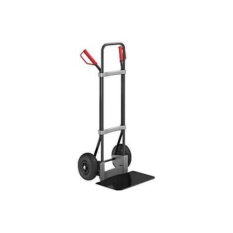 eurokraft pro  Carrello per sacchi  nero  piano di appoggio