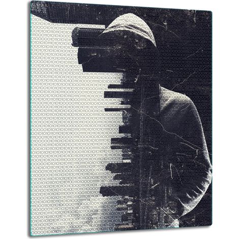 Tablero de mesa de vidrio de 40x52 cm, negro. (1/5)