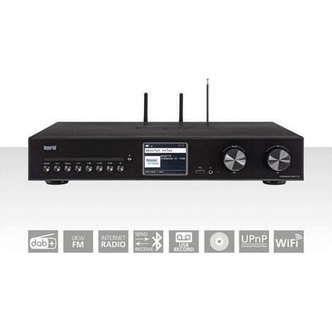 Sistema Hi-Fi todo en uno con reproductor de CD, Bluetooth y DAB+