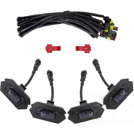 Lampadine a LED ambra, luci gialle stile Raptor, compatibili con i fendinebbia anteriori a LED con griglia trasparente Ford Ranger T9, versione 0327 (1/5)