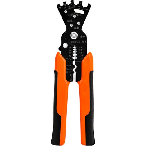Multi-functional Chrome Vanadium Steel Pliers Electrician Wire Bending Crimping Stripping Cutting Spanner Tools with Angular Scale for Appliance Maintenance (1/5)