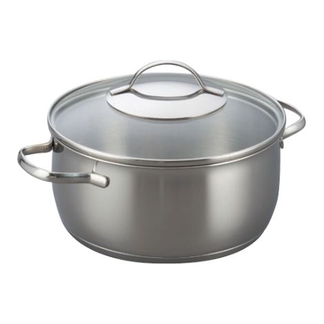 Kelomat Bratentopf Torrano Ø24cm 4,2 Liter mit Deckel Edelstahl