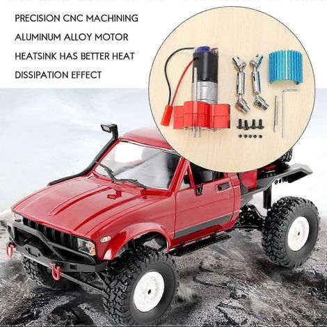 Motor Metal Mission Gearbox 370 con eje de transmisión y accesorios de actualización para WPL C14 C24 B24 B36 MN Edition 0709 (1/4)