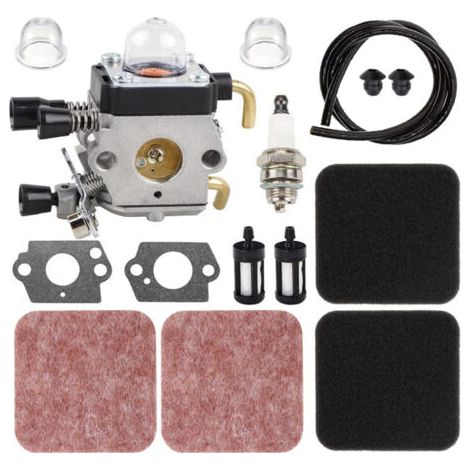 Carburetor with Air Filter Fuel Hose for FS85 FS85R FS80 FS72 FS74 FS75 FS76 FS85RX Lawn Mower replaces C1Q-S97 C1Q-S186 (1/5)