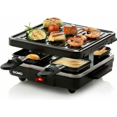 Domo DO9147G Raclettegerät Schwarz für 4 Personen