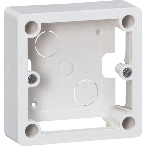 Cadre saillie 1 poste Ivoire pour socle et sortie de câbles 100x100x36mm LEGRAND 055849