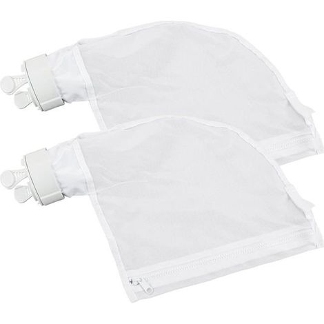 Reinigungstaschen für Schwimmbecken, Ersatzteile für Poolreiniger, Nylon-Reißverschlusstaschen (2er Pack)