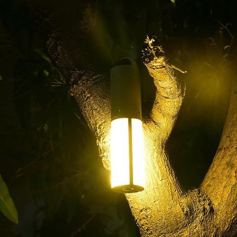 Lampada da campeggio a LED, lampada da campeggio portatile, luce d'atmosfera per campeggio, lampada da tavolo, batteria da 4000 mAh, lampada a sospensione dimmerabile per uso esterno, 3 modalità di il (1/5)