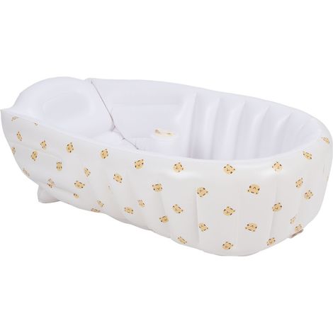 Baignoire gonflable pour bébé, baignoire pliable pour nouveau-nés et jeunes enfants, siège de bain portable pour bébé avec pompe à air intégrée de type B. (1/5)