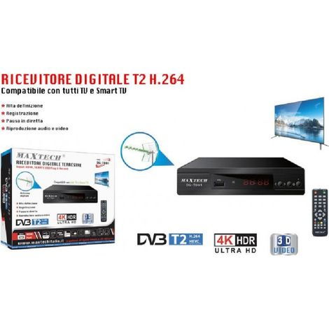 Récepteur Numérique Terrestre Décodeur Dvb-t Péritel Usb Epg Pvr Mpeg Hdmi Dg-t001 (1/5)