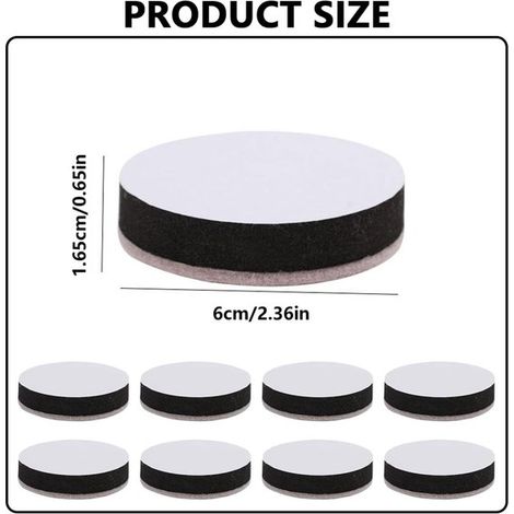 16 piezas,61,65 cm,Elevadores de patas de mesa,Cojines para patas de muebles,Materiales EVA y fieltro,Almohadillas para patas de sillas (1/4)