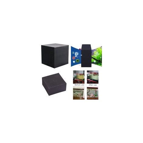 Purificateur d'eau Cube Aquarium Filtre Eco-Aquarium Filtre Ultra Forte Filtration Absorption 10X10X5CM (1/5)
