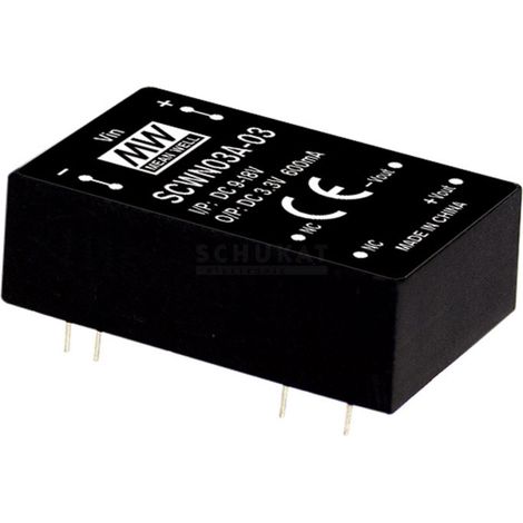 Mean Well SCWN03E-05 DC/DC-Wandlermodul   600 mA 3 W Anzahl Ausgänge: 1 x Inhalt 1 St.