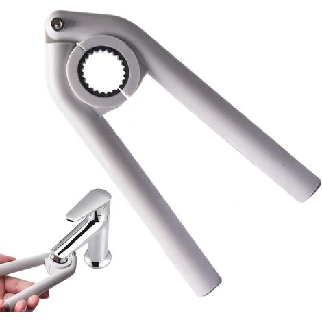 Outil de démontage d'aérateur de robinet pour robinet d'évier - Clé à molette pour installer ou remplacer les prises (1/5)