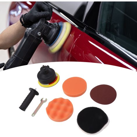 Poliermaschine, Wachsmaschine, Bohrmaschinenadapter für Poliermaschine, Autowaschanlage, Schleif-, Wachs-, Glättungsmaschine, Adapter für Bohrmaschine mit seitlicher Polierfunktion. (1/5)