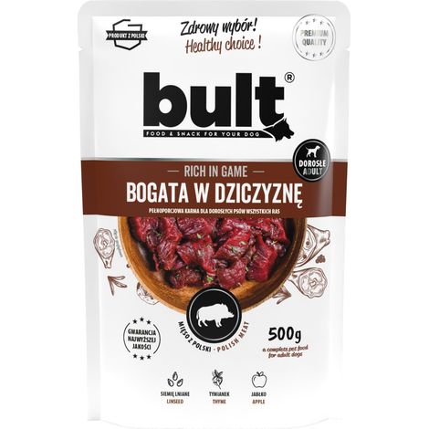 Aliment humide pour chien BULT Venaison Sachet de 500 g Complet (1/2)