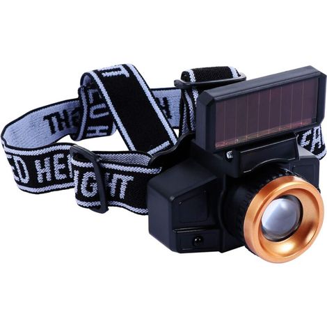 Lampe Frontale de Voyage Solaire Équipement de Lumière Principale usb pour La Course en Plein Air Camping Randonnée Escalade Pêche Chasse Jogging - RWLuminaire Lampe portative Lampe frontale (304)