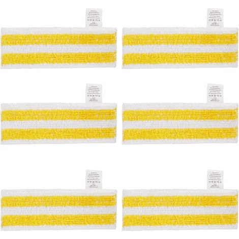 Lot de 6 Lingettes de Rechange en Microfibre Compatible avec Karcher Easyfix SC 1, SC 2, SC 3, SC 4, SC 5 Nettoyeurs Vapeur (1/5)