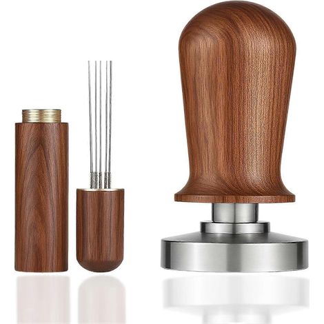 Lot de 2 tasseurs à expresso calibrés, tasseurs à café avec calibrage, ressort en acier inoxydable (53 mm) (1/5)