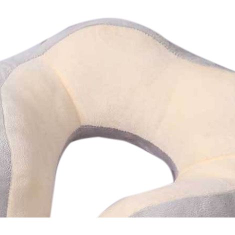 Oreiller cervical en forme de U, oreiller de voyage/voiture/bureau pour la sieste, oreiller husky doublement brodé. (1/5)