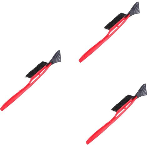 3 Pièces Pelle à Neige Ice Scraper saleuse essuie-Glaces pour Neige pour Voiture Outil Multifonction déneigeuse essuie-Glace de dégivrage Auto grattoir Articles d'hiver Plastique