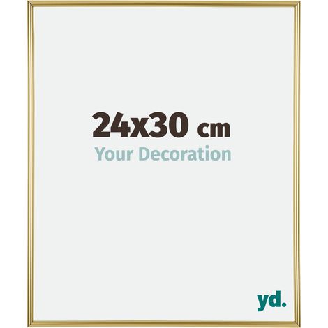 yd. - Cadre photo 24x30 - Or - Plastique - Annecy