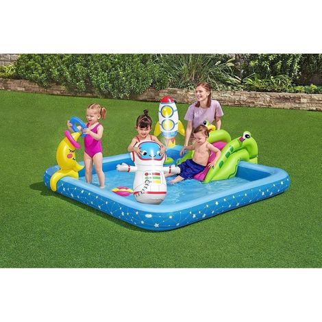 Trade Shop - SPIELZENTRUM KLEINER AUFBLASBARER ASTRONAUT 228X206X84 CM GARTENPOOL 53126 - (1/5)