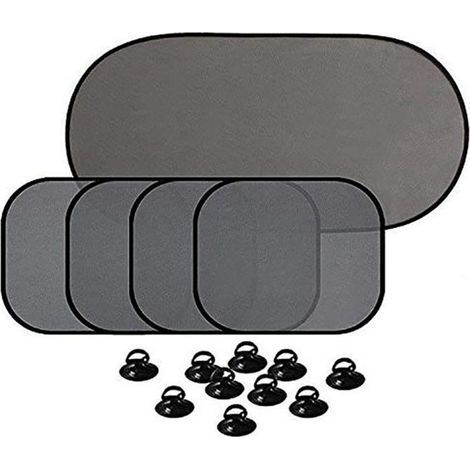 Pare Soleil Voiture Ventouse pour Fenêtre Latérale Arrière Bébé Enfant Protection Solaire Anti-UV Épais Avec Sac de Rangement (1/4)