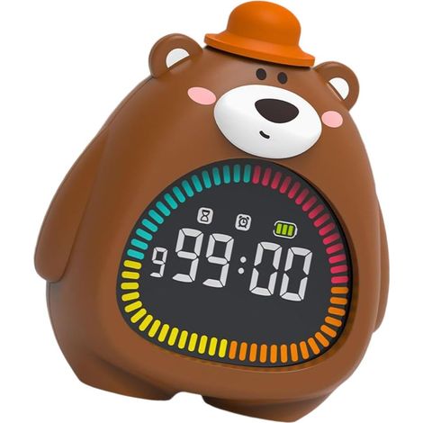 Réveil Ours en Silicone Veilleuse Fonction Minuterie Réglable (1/5)