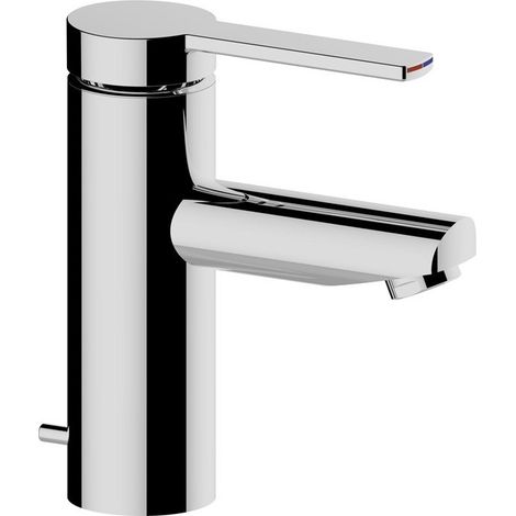 Mitigeur lavabo PLAN BLUE 90 sans vidage, finition aluminium KEUCO