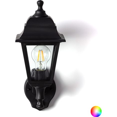 Lámpara de Pared Exterior con Detector de Movimiento PIR Mini Villa Negro