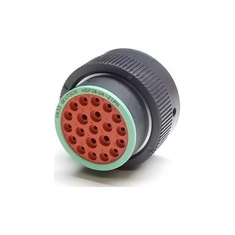 Deutsch HDP26-24-21PN Connecteur circulaire femelle 21 pôles - à sertir - 20-10 AWG