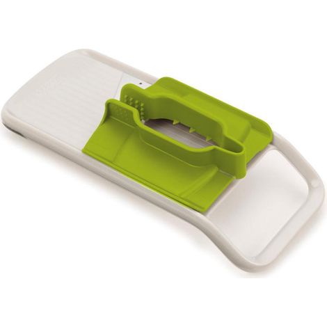 Mandolina Duo Multi‑Grip Joseph Joseph – corta frutas y verduras con precisión, 3 modos de agarre seguro, cuchilla acero inoxidable, apta lavavajillas.