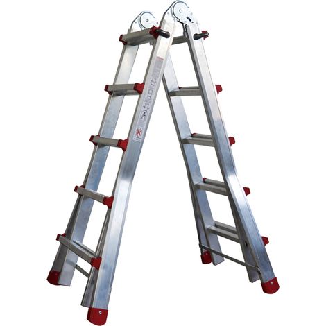 Escalera Telescopica Aluminio M75 4x4 peldaños4x4 peldaños EN 131 (1/5)