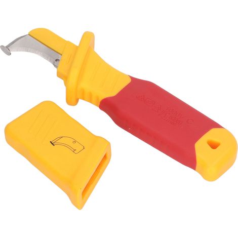 Couteau à dénuder pour gaine de câble 1000V résistant haute tension antimagnétique isolant couteau électricien KN005 (1/5)