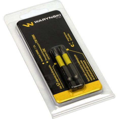 Puntas para destornillador de impacto T30 de 50 mm, 2 unidades por paquete Waryński