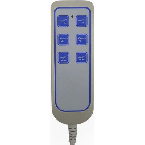 Télécommande SK-04 IP66 pour fauteuil releveur avec prise 8 broches et 9 conducteurs pour lit électrique et tige de poussée (1/5)