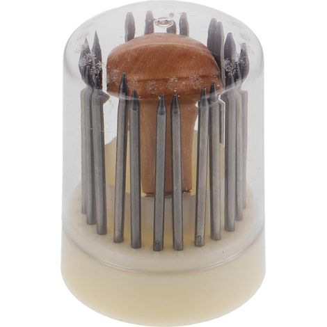 Outil de Gravure de Bijoux Professionnel 23 Pièces Stylo à Perler Angulaire Pointe Précise pour Micro-Incrustation Kit D’Accessoires de Sculpture Artisanale pour Travail (1/4)