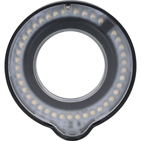 Anneau lumineux LED polarisé, luminosité réglable, lentille anti-éblouissement et résistante à l'huile, pour microscope. (1/5)