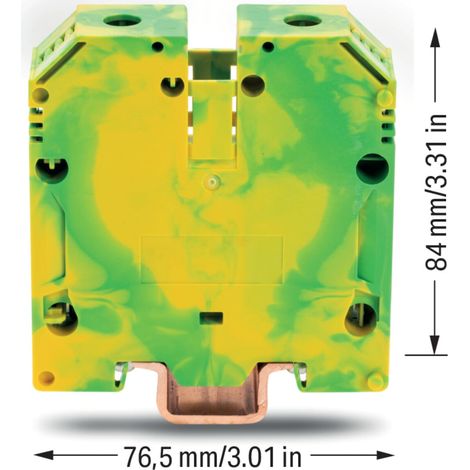 WAGO Schutzleiterklemme 2-Leiter 70mm² 883-7007