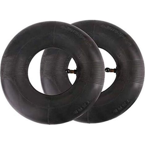 Chambre à air pour chariot et tondeuse – 2 unités, taille 4.10/3.50-4 pouces, compatible diable, chariot manuel et jardin