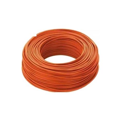 LTC MT100 Cavo Elettrico Unipolare Filo Rame cordina 1,5mm ARANCIONE CPR FS17 per Impianti elettrici