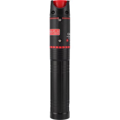 Localisateur de défaut visuel fibre optique sans contact 50KM connecteur universel 2.5mm stylo lumière rouge rechargeable testeur câble fibre (1/5)