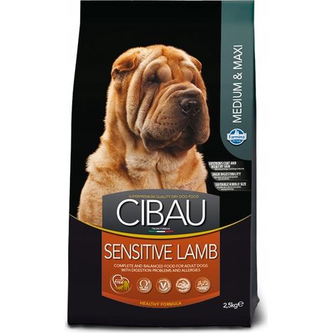 Farmina Cibau Dog Adult Medium &amp Maxi Sensitive Agnello  - Farmina Cibau Dog Adult Medium &amp Maxi Sensitive Agnello - Sacco Da 12 Kg (1/4)