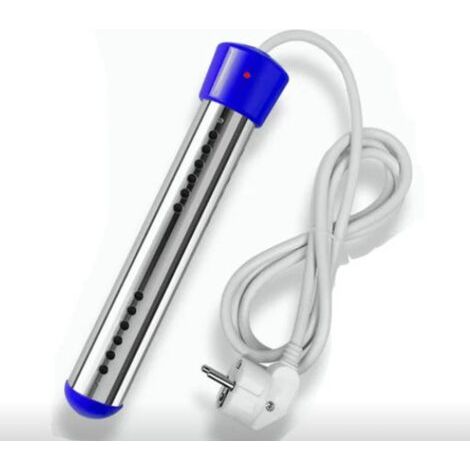 Thermoplongeur électrique 2000W – Acier inoxydable – Pour baignoires et piscines – Dimensions 26 x 5 cm – Couleur bleu (1/5)