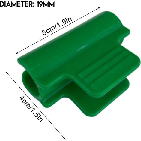 Pinces de serre pour plantes, support de tuteurs de jardin, anneau de fixation pour filet en plastique, cadre de fixation pour filet d'ombrage, barre de fixation (1/4)