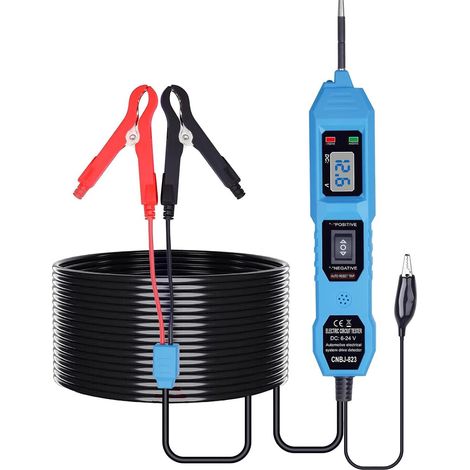 Tester di circuito CC da 3,5-36 V con cavo da 4,5 m e schermo LCD, kit sonda di alimentazione per test di tensione/attivazione dei componenti (1/5)