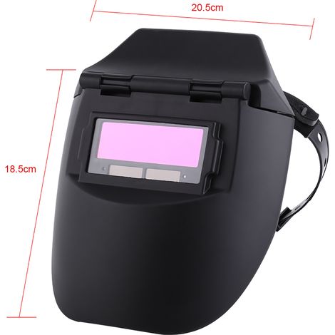 Nouveau type de masque de soudage automatique à tension variable alimenté à l'énergie solaire (noir) (1/5)