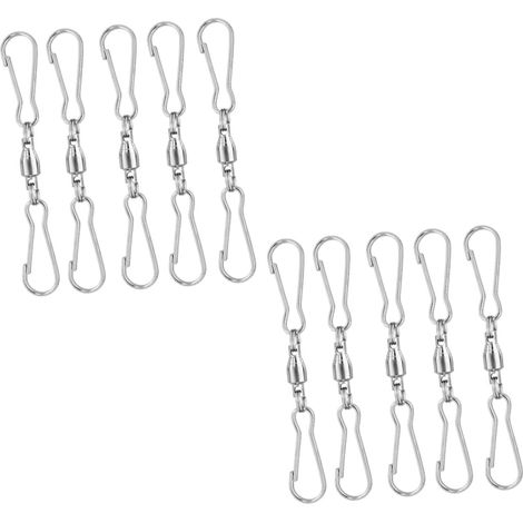 20 Stück Drehbare Doppelclips Drehbare Aufhänger für